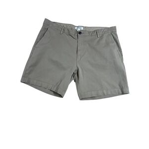 Goodthreads Mens Woven Chino Shorts Khaki Tan Size 38 Cotton Twill Casual Summer